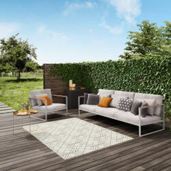 Elis Covor Premium Belgian Model Elis 48731-960, Marime 160 x 230 cm, Crem, Negru, Antialergic, Polipropilena, Living, Dormitor, Sufragerie, Birou (COVOR ESSENZA ELIS 48731/960 1.6x2.3) Covor