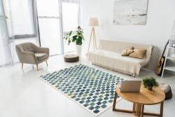 Monaco Covor Premium Belgian Model Monaco 23518-350, Marime 164 x 230 cm, Albastru, Turcoaz, Verde, Antialergic, Polipropilena, Living, Dormitor, Sufragerie, Birou (COVOR MAMBO MONACO 23518/350 1.64x2.3) Covor