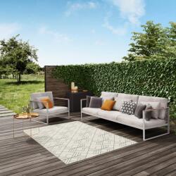 Elis Covor Premium Belgian Model Elis 48731-960, Marime 80 x 150 cm, Crem, Negru, Antialergic, Polipropilena, Living, Dormitor, Sufragerie, Birou (COVOR ESSENZA ELIS 48731/960 0.8x1.5) Covor