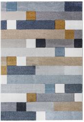 Sintelon Covor Model Vegas Home 62YKE, Marime 200 x 290 cm, Albastru, Caramiziu, Gri, Ruginiu, Inaltime Fir 12 mm, Antialergic, Polipropilena, Living, Dormitor, Sufragerie, Birou (COVOR VEGAS HOME 62YKE 2x2.9) Covor