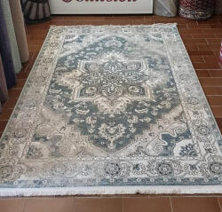 PALERMO Covor Model Palermo 42KGK, Marime 80 x 150 cm, Crem, Gri, Inaltime Fir 8 mm, Antialergic, Polipropilena, Living, Dormitor, Sufragerie, Birou (COVOR PALERMO 42KGK 0.8x1.5) Covor