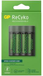 GP akkumulátor töltő M451 + 4x AAA újratölthető elem, 2700 mAh, 1.2V, feketeEU (GP-C-M451-270AAHCE-EB4)