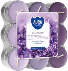 BISPOL Lumânări parfumate de ceai Bispol Aura - Lavender, 18 bucăți (p15-18-79)