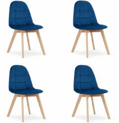 BORA szék - sötétkék bársony x 4