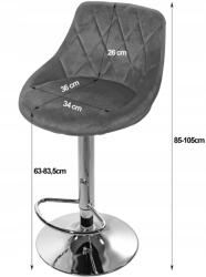  KAST bársony ülőke - bézs bársony / arany lábazat x 2