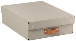 LEITZ Tárolódoboz, M méret, alacsony, LEITZ "Puro", homokbézs 61480012 (61480012)