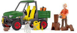 Schleich Set joc Schleich - Un tăietor de lemne cu o mașină (42659-76193) Figurina