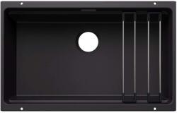 BLANCO Etagon 700 - Silgranit mosogató, 73x46 cm, tartozékokkal, fekete 527762 (527762)