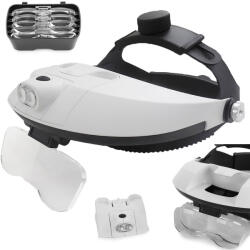  Fejpántos Nagyító LED Világítással 5 Nagyító Lencsével