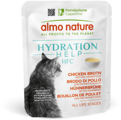 Almo Nature 6x50g Almo Nature HFC Hydration Help Csirkehúsleves & csirkefilé nedves macskatáp