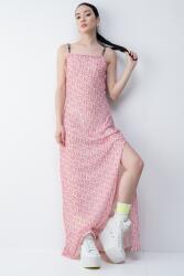 Karl Lagerfeld Jeans KARL LAGERFELD JEANS, Logómintás maxiruha, Világoslila, Korallszín, S (A2W13029-1OX-S)