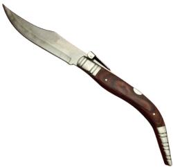 Depox Tücsökvadász kés, rozsdamentes acél pengével, barna, 50 cm (F157-2)