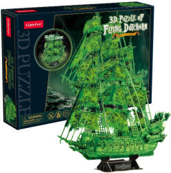 CubicFun CubicFun 3D puzzle Bolygó hollandi kalózhajó, fluoreszkáló változat (3D-T4041)