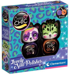 Crazy Chic 18842 Beauty Lovely Nail polishes 2 db-os szett - Lila és narancssárga körömlakkok (18849_18842)