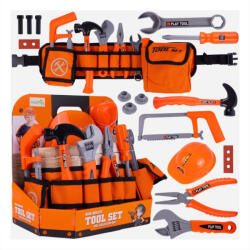 Malis Barkácsöv műanyag szerszámokkal és sisakkal, 17 db (111684)