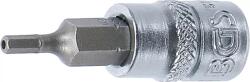 BGS technic Rátűzőkulcs - crowa+bit 1/4" lyukas imbusz 2, 5 mm - BGS (9-5156-2-5)