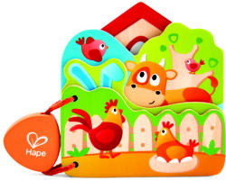 Hape Дървена бебешка книжка Hape - Домашни животни (H0046)
