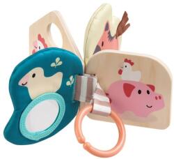 Hape Бебешка книжка Hape - Бела, с текстури (H8539)