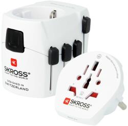 SKROSS Adaptor Priza Universal Skross World, Alb (ADAPT-PLUG-UNIV/PRO/BX-SKRS)