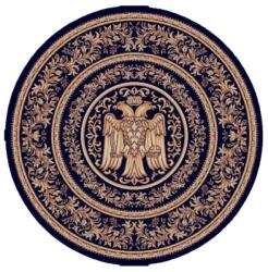 Delta Carpet Covor Bisericesc Rotund, 200 cm x 200 cm, Albastru, Model Lotos (LOTUS-15032-810-O-22) Covor