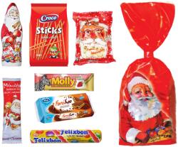  Mikulás csomag piros tasakban 171G