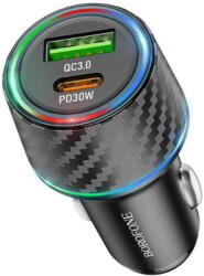 BOROFONE USB-C + USB-A QC3.0 PD 48W Negru (KF2357244) - pcone