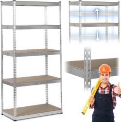 Humberg Fém polc 183 x 90 x 45 cm Humberg HR-700 ezüst (570000)