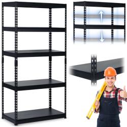 Humberg Kovový regál 183 x 90 x 45 cm Humberg HR-700 čierny (570010)