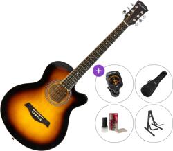 Pasadena SG026C-38 SET Vintage Sunburst Akusztikus gitár