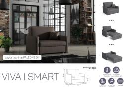 Mindigbútor VIVA SMART I előre nyíló rugós, ágyneműtartós fotelágy Falcone 4 színben - sprintbutor