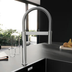 BLANCO Culina-S II Mini Sensor zuhanyfejes mosogató csaptelep PVD felülettel, rozsdamentes acél 527466 (527466)