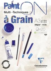 Clairefontaine Pain'On À Grain Glued Pad Скицник 20 A3 250 g (975050C)