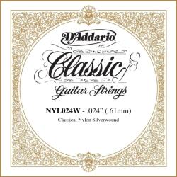 D'Addario NYL024W Единична струна за китара (NYL024W)