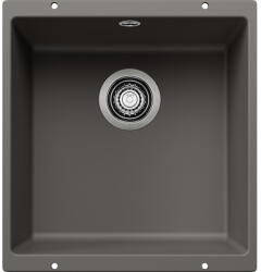 BLANCO Rotan 400-U Silgranit mosogató túlfolyóval és lefolyógarnitúrával, vulkánszürke 527328 (527328)
