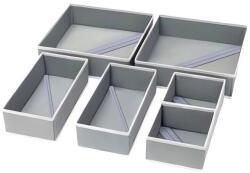 Ruhhy 25764 Összecsukható fiókrendező fehérneműhöz, 6 db, szürke (5900779956285) (5900779956285)