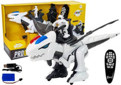 LeanToys Dinoszaurusz Tyrannosaurus Interaktív Távirányítós Robot K18 Programozás Fehér