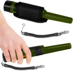 Cobra Tector Fémdetektor, Cobra Tector CT-1078, zöld, 24, 2 x 3, 7 cm, IPX8 vízálló, 3 riasztási mód, beépített LED lámpa, 360° érzékelés, automatikus hangolás, elemes (1 db 9V) (TE5078)
