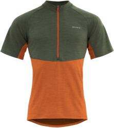 Devold Tricou Devold Standal Merino Tee Zip Neck, flame (XL)