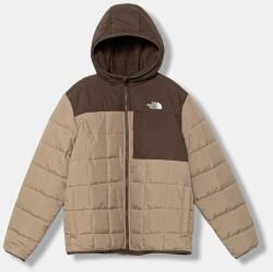 The North Face kétoldalas gyerekdzseki B REVERSIBLE SHASTA FZ HOODED JACKET - bézs 116-119