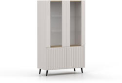  GOJA 2D kétajtós vitrines szekrény - kasmír (10000016919)