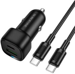 BOROFONE Cablu Type-C inclus. USB-A + USB-C 38W Negru (KF2357682) - pcone