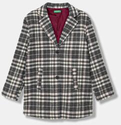 United Colors of Benetton baba gyapjú kabát - szürke 122