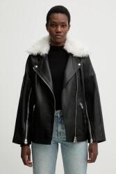 AllSaints bőrdzseki VENDRA - fekete M