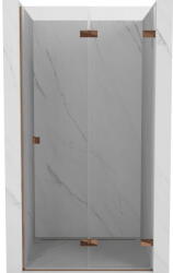 Mexen Lunar-F, jobbos harmonikaajtó zuhanykabinhoz 95 cm, 8 mm-es átlátszó üveg, rozéarany profil, 836-095-000-60-00-P (836-095-000-60-00-P)