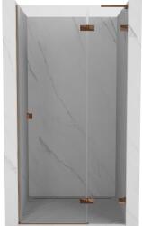 Mexen Lunar L, jobbos nyíló zuhanyajtó 90 cm, 8 mm-es átlátszó üveg, rozéarany profil, 834L-090-000-60-00-P (834L-090-000-60-00-P)