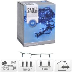 240 LED-es Kültéri-Beltéri Dekor Fényfüzér - Kék, 18 m, IP44