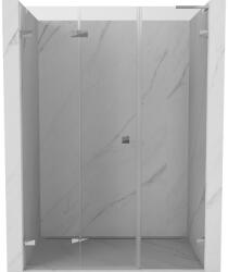 Mexen Lunar-F, L harmonikaajtó bal oldali zuhanykabinhoz 135 cm, átlátszó üveg, króm profil, 836SL-135-050-01-00-L (836SL-135-050-01-00-L)