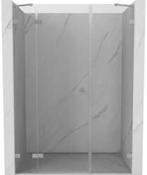 Mexen Lunar, bal oldali nyíló zuhanyajtó 140 cm, 8 mm-es átlátszó üveg, acélprofil, 834S-140-050-97-00-L (834S-140-050-97-00-L)