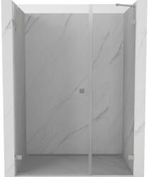 Mexen Lunar-B, bal oldali billenő zuhanyajtó 110 cm, 8 mm-es átlátszó üveg, acélprofil, 832S-110-050-97-00-L (832S-110-050-97-00-L)