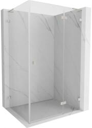 Mexen Lunar L, jobbra nyíló zuhanykabin 70 x 80 cm, 8 mm-es átlátszó üveg, acélprofil, 834L-070-080-97-00-P (834L-070-080-97-00-P)